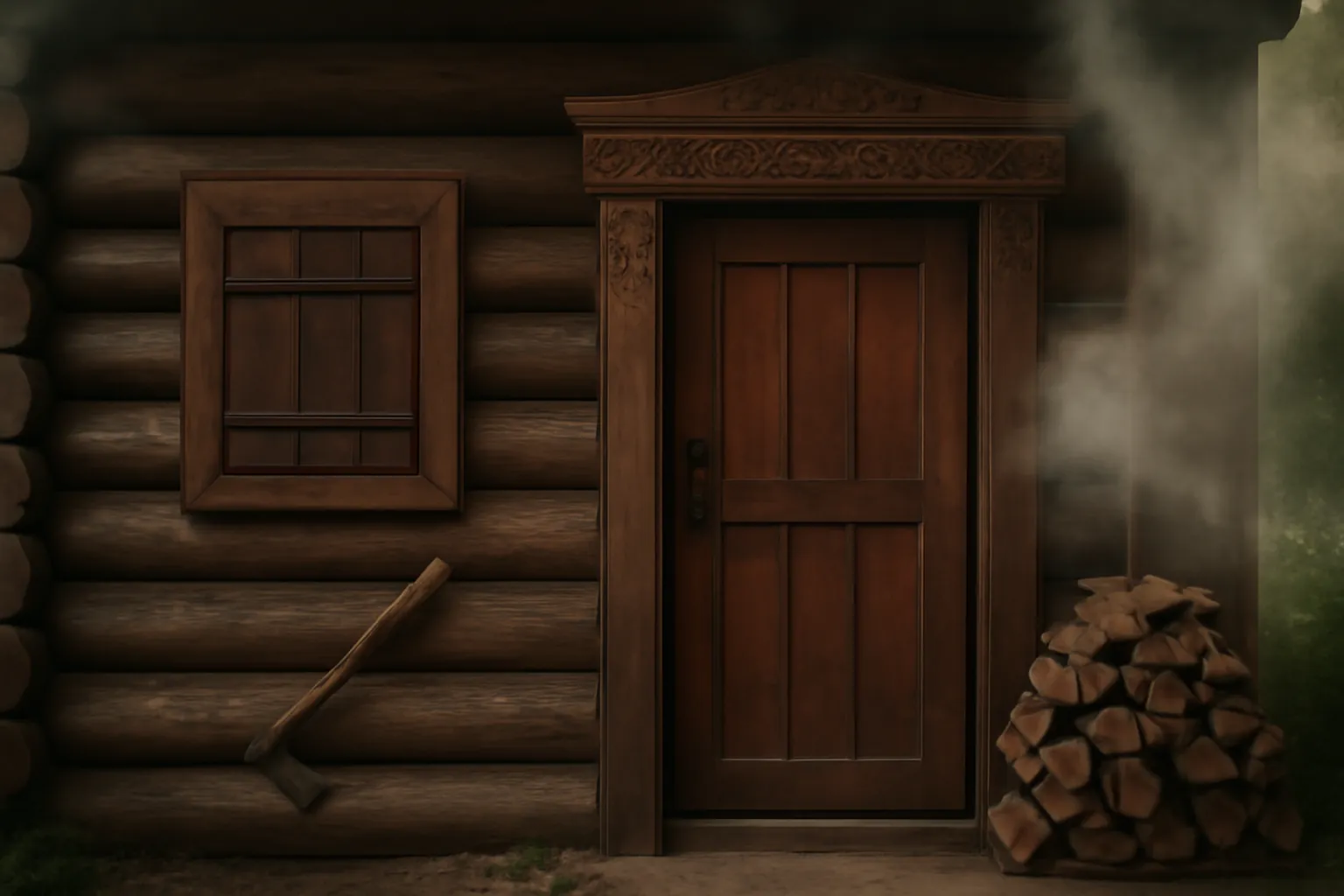 Intérieur de banya traditionnelle en bois avec kamenka et bancs en bois clair