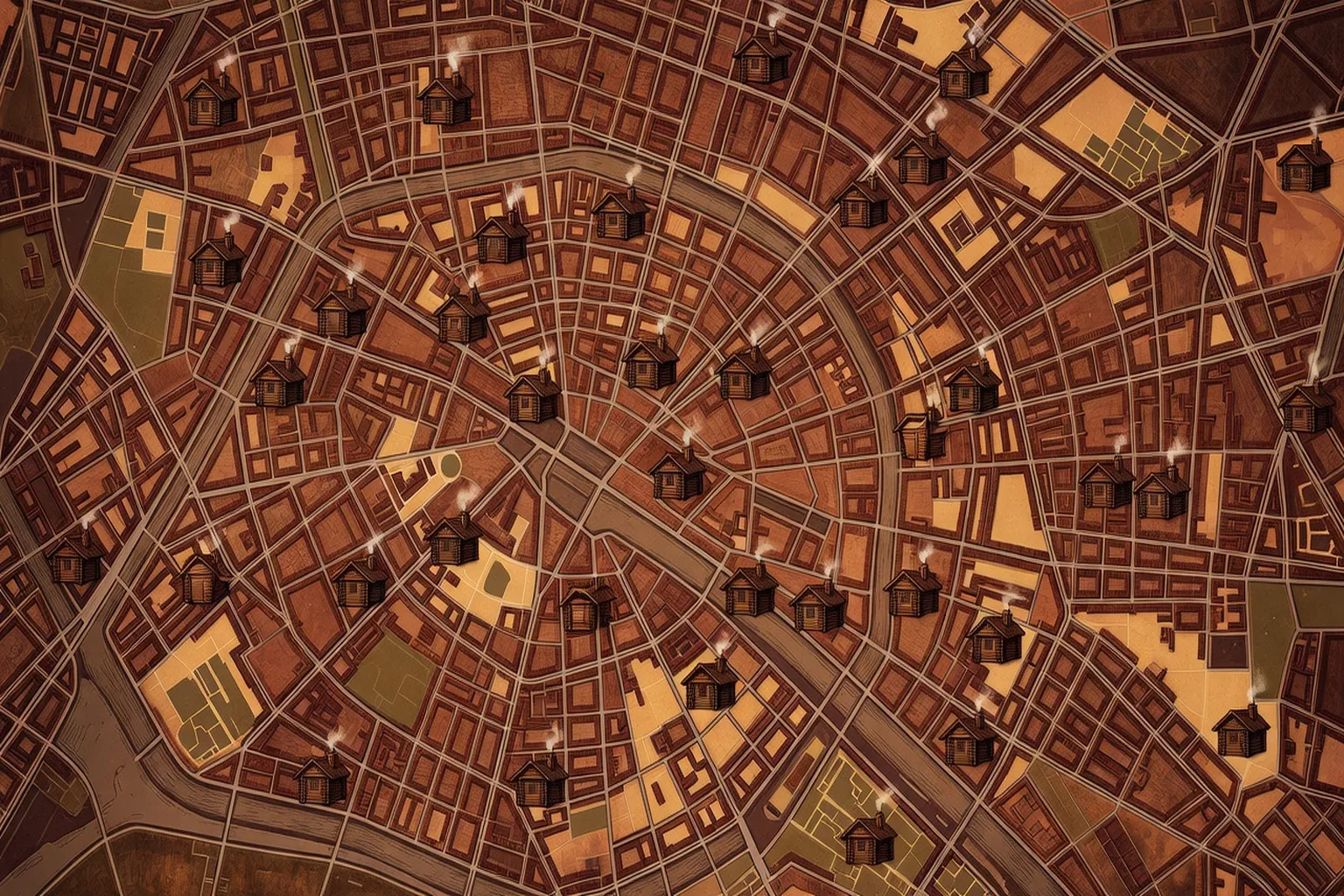 Vue illustrative de Paris avec icônes de bains russes — guide des établissements de banya en France 2026